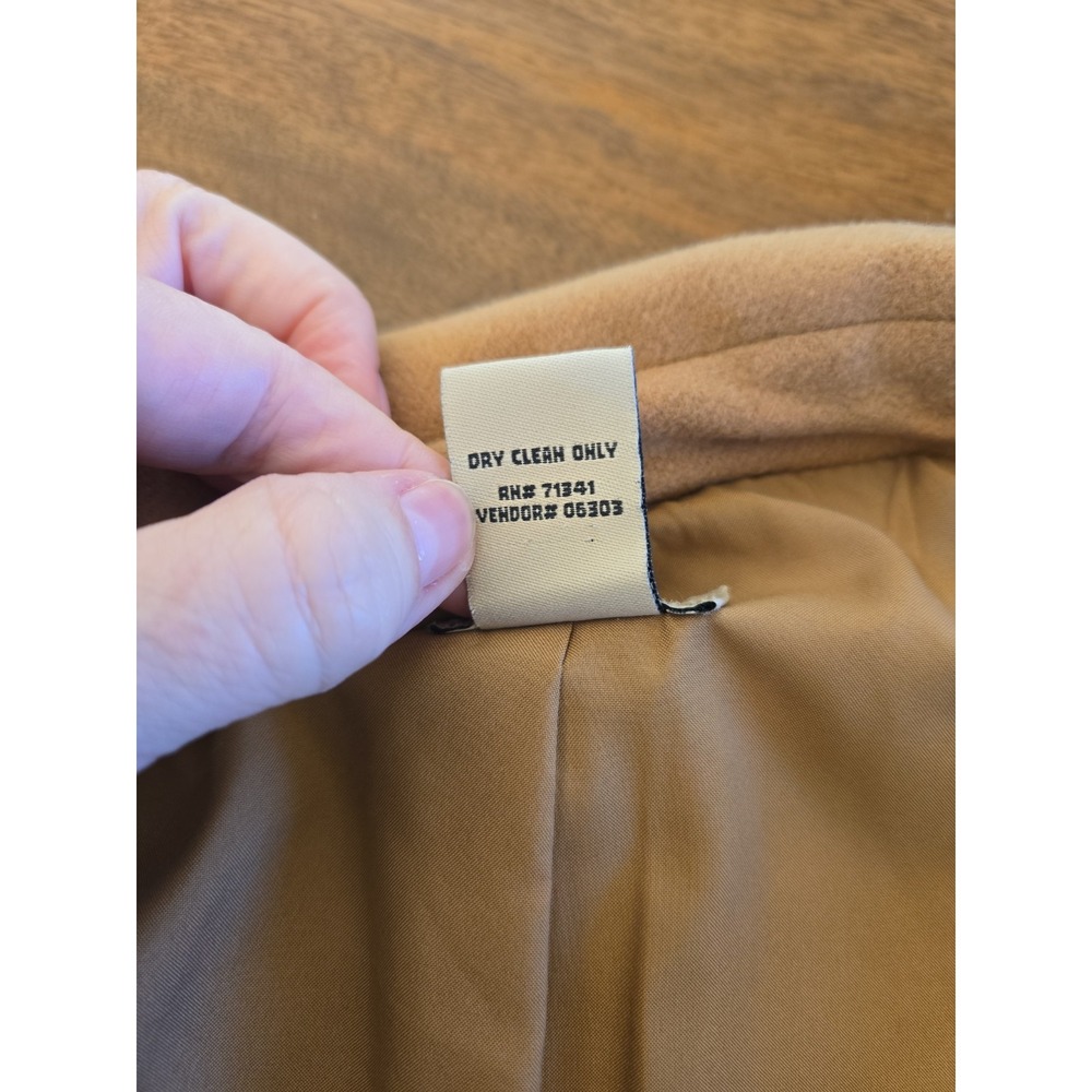 LL Bean Ladies Blazer Camel Wool/Angora Blend Two-Button Collegiate Med Reg - Picture 12 of 15